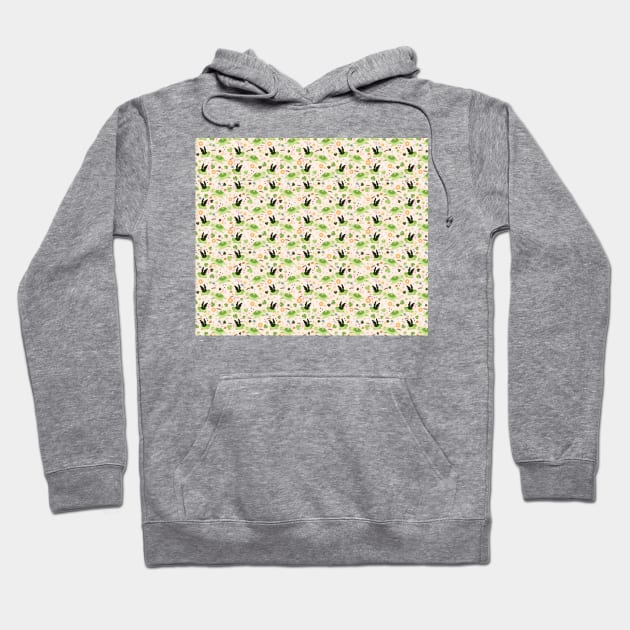 Lucky Green Turtle Pattern Hoodie by saradaboru